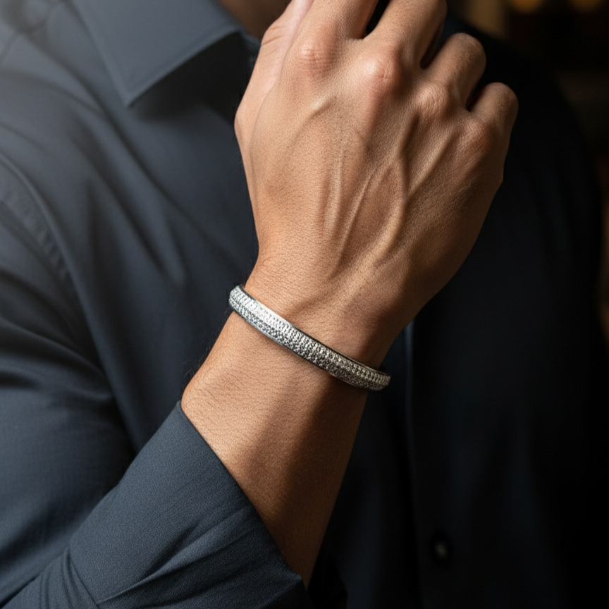 Classic Men’s Kada in 925 Silver