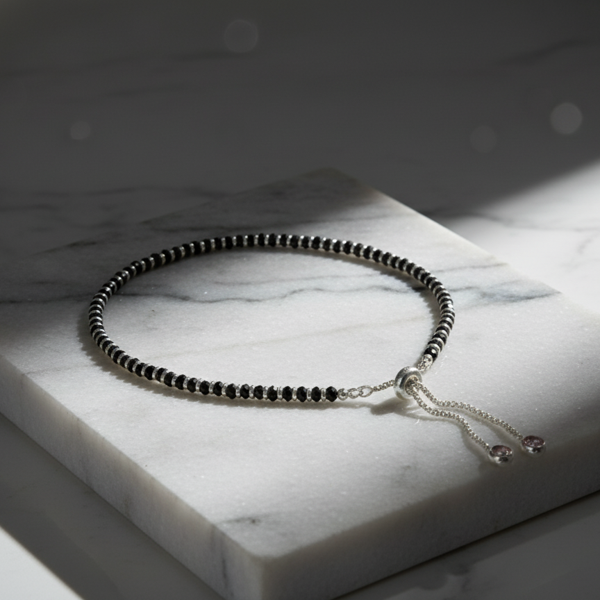 Sterling Silver Adjustable Anklet