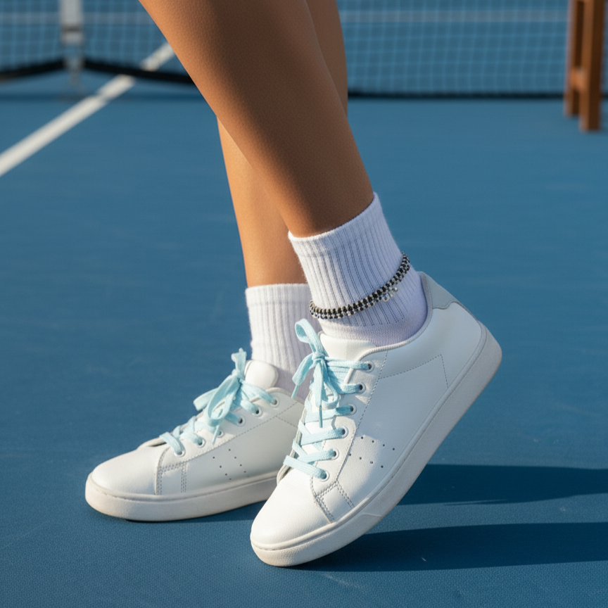 925 Silver Beaded Anklet