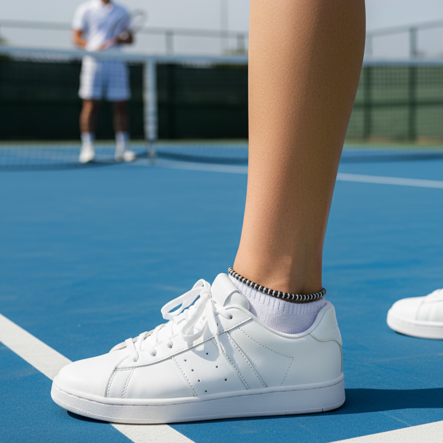 925 Silver Beaded Anklet